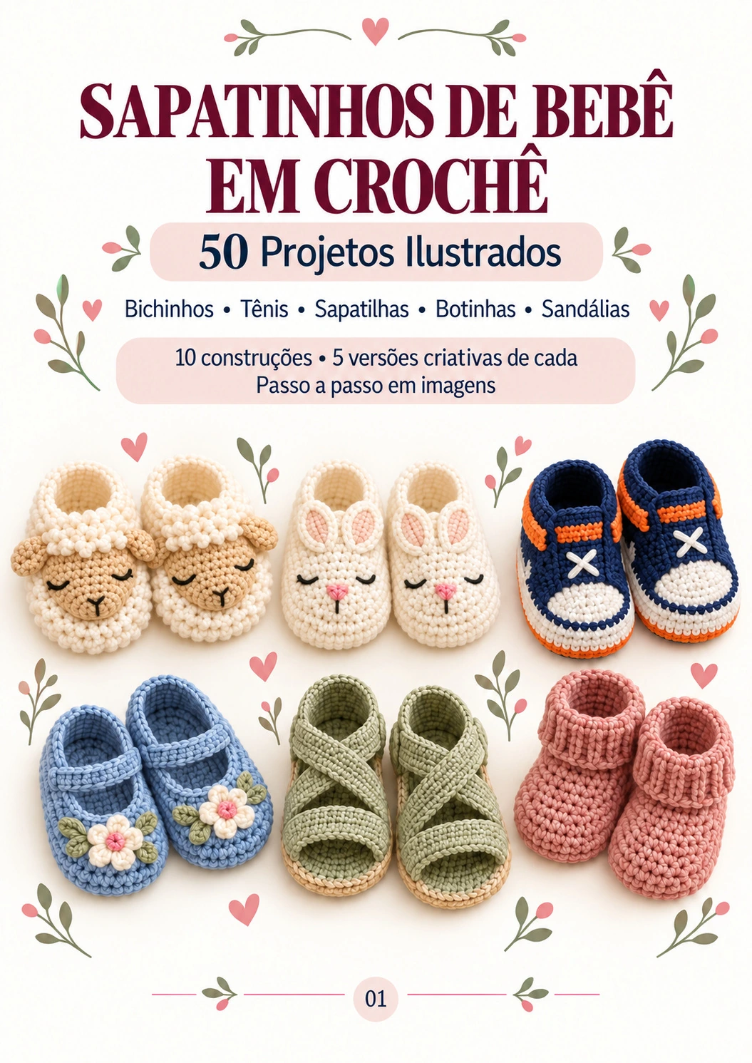 Capa da coleção Sapatinhos de Bebê em Crochê